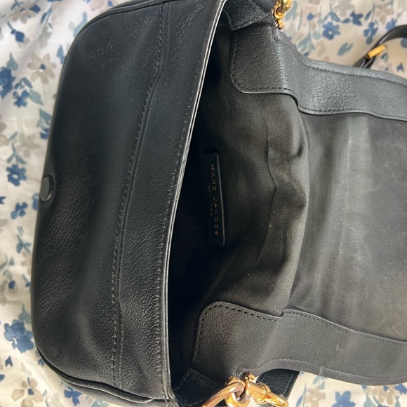 Marc Jacobs Black Crossbody Bag with Gold Accents - Picture 4 of 5